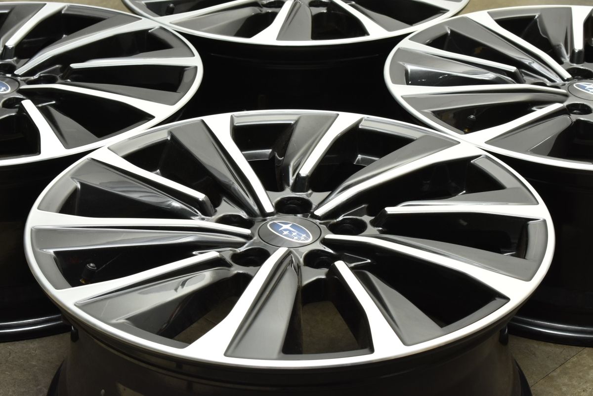 新車外し品 スバル レヴォーグ STIスポーツ 18 in 7 5 J 55 PCD 114 3 4本セット レイバック WRX S 4 クロストレック フォレスター