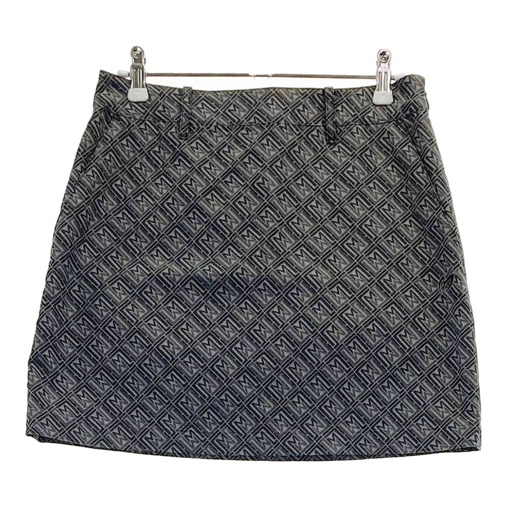 サイズ 0 MASTER BUNNY EDITION マスターバニーエディション スカート 総柄 グレー系 ゴルフウェア レディース ストスト