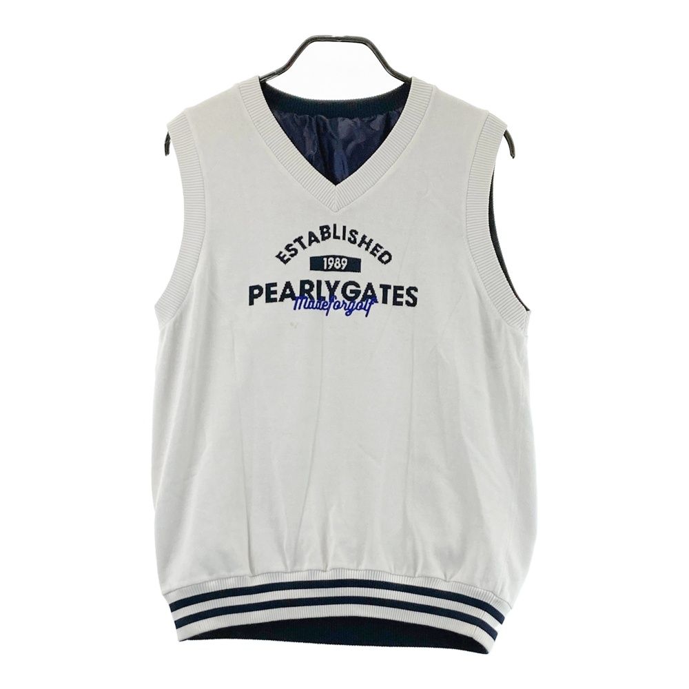 サイズ：6 PEARLY GATES パーリーゲイツ  リバーシブルベスト  ホワイト系 [240101568162] ゴルフウェア メンズ ストスト