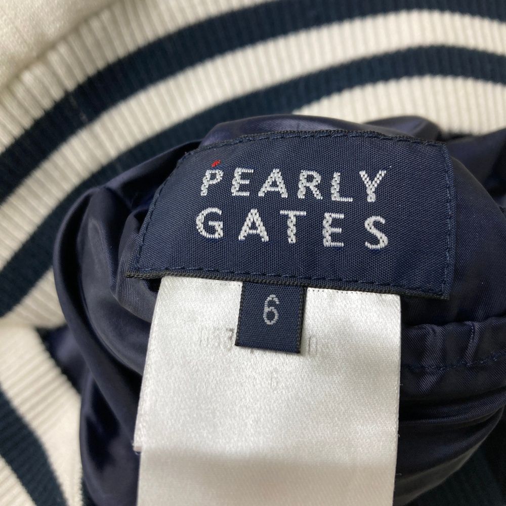 サイズ：6 PEARLY GATES パーリーゲイツ リバーシブルベスト ホワイト