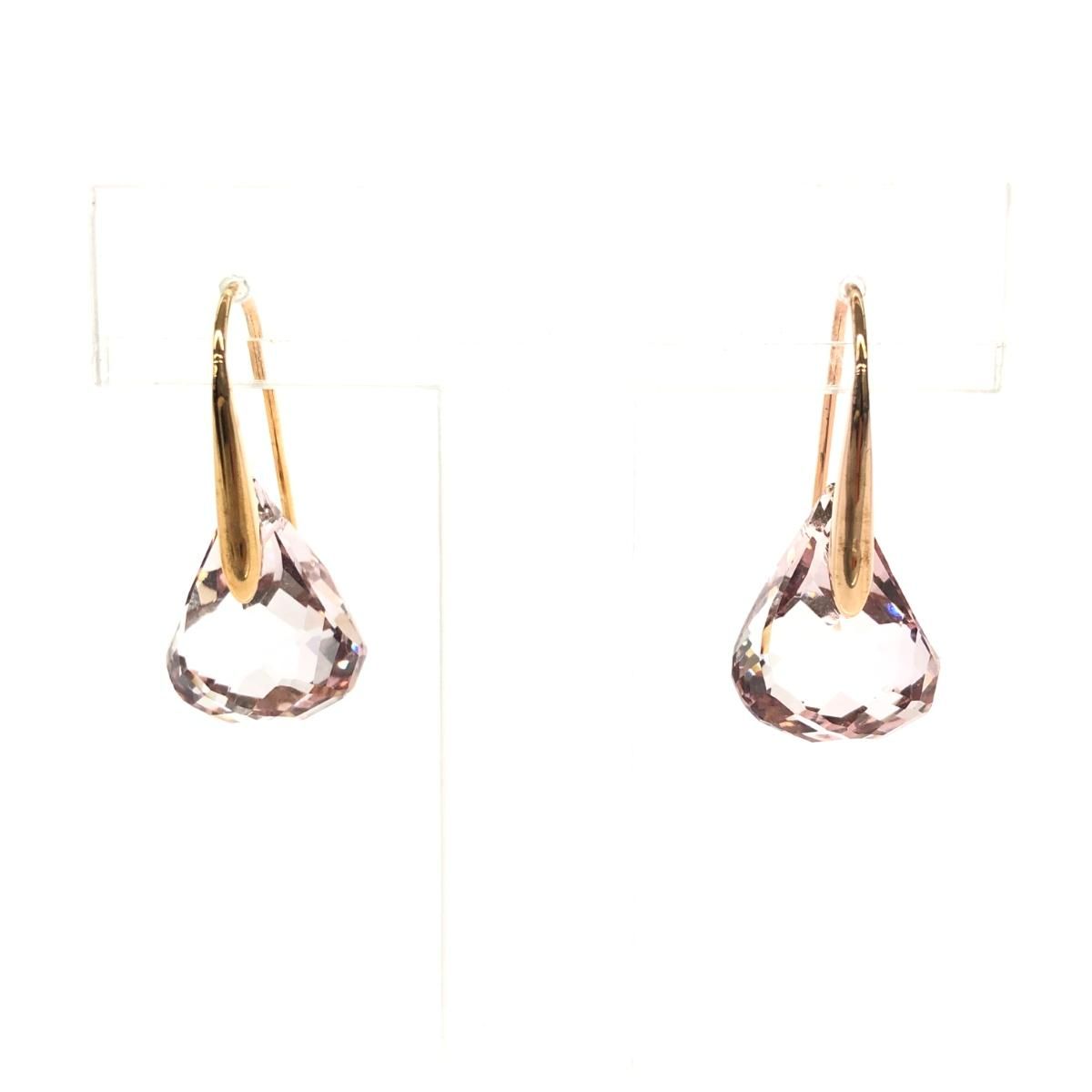 SWAROVSKI スワロフスキー ドロップピアス クリスタル/メタル 5528509/ルナ ローズゴールド レディース / 240001173804