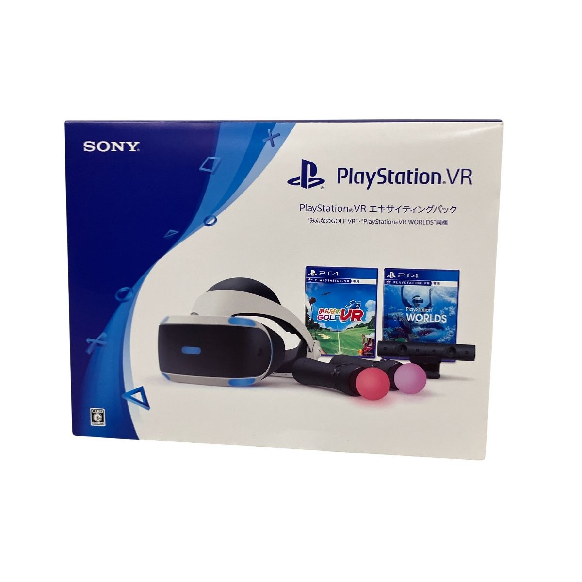 SONY CUHJ 16008 PSVR PlayStationVR エキサイティングパック ゲーム みんゴル VR WORLDS ソニー