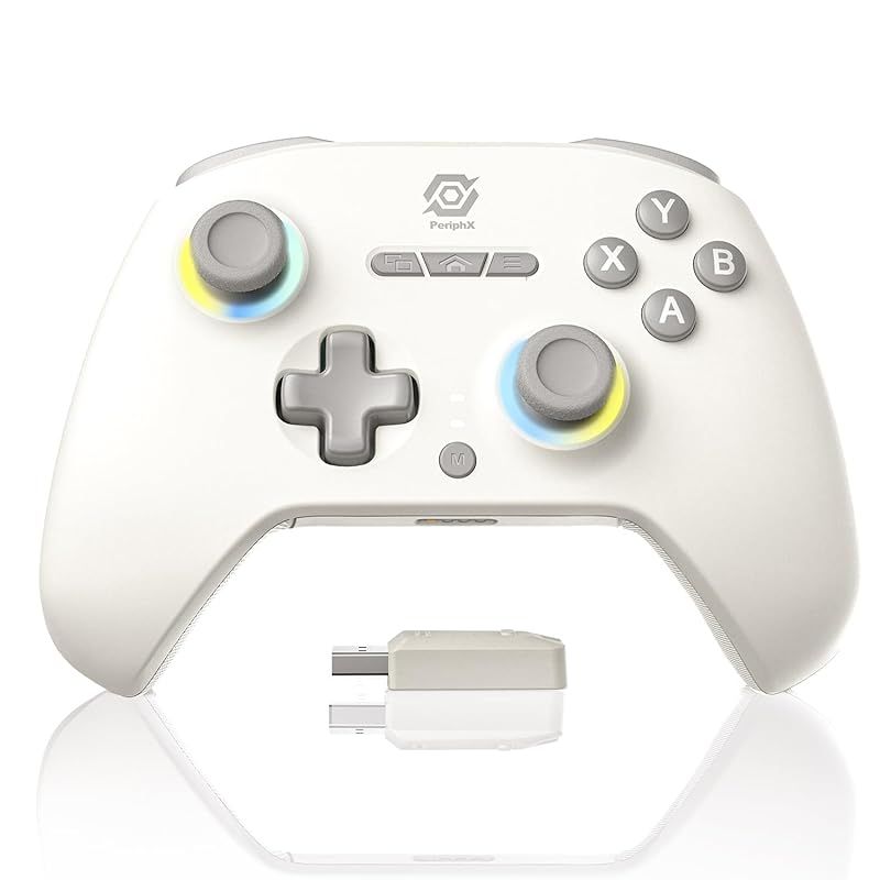 PC コントローラー 有線 Bluetooth 2.4 G無線接続 Gレシーバー付き 可切替ホール効果＆触覚トリガー搭載 1000 Hz超高速ポーリングレート 高精度ホール3 Dスティック デュアルモーター 6軸ジャイロ 4段階振動 TURBO連射 背 0