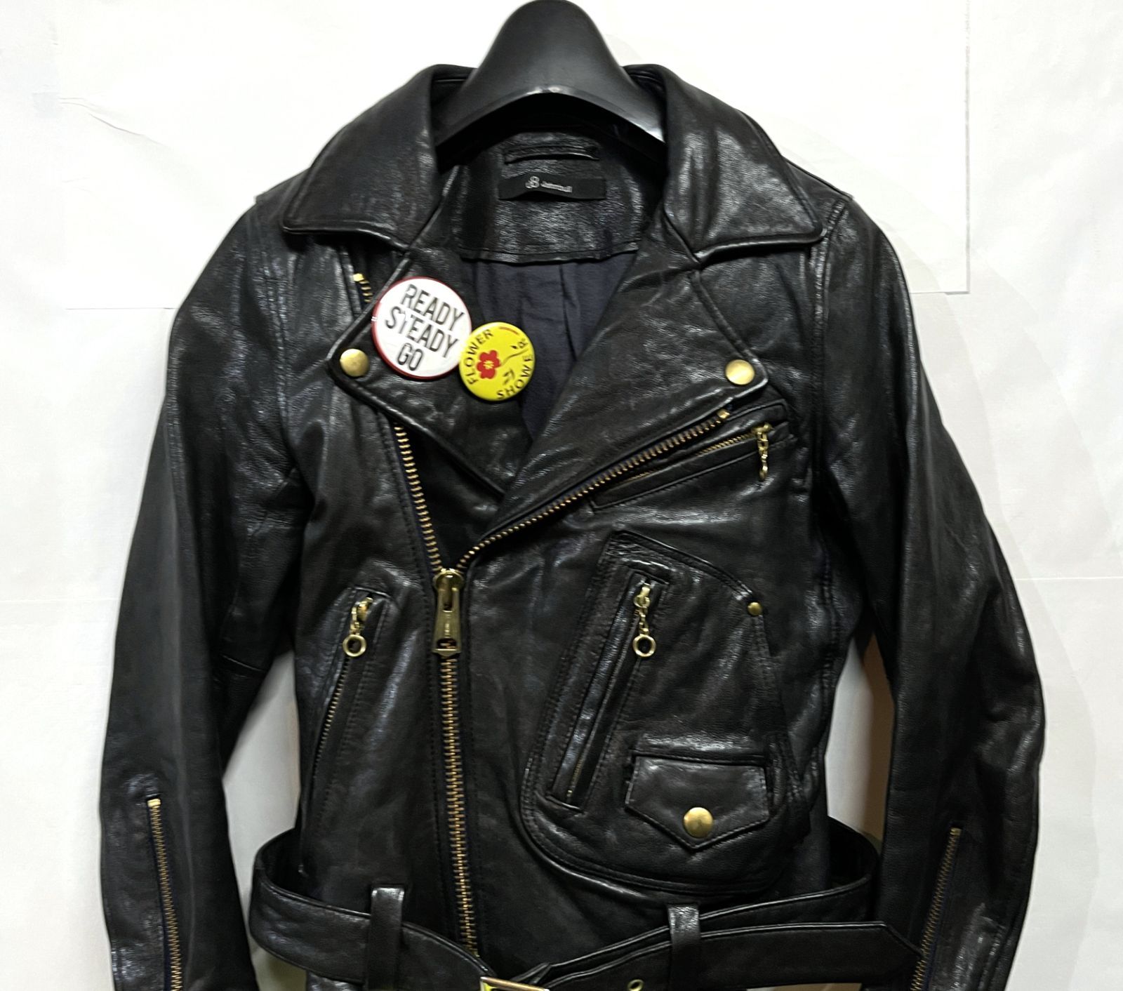 JOHNBULL｜ジョンブル 本革 ゴートスキン レザー 山羊革 ダブル