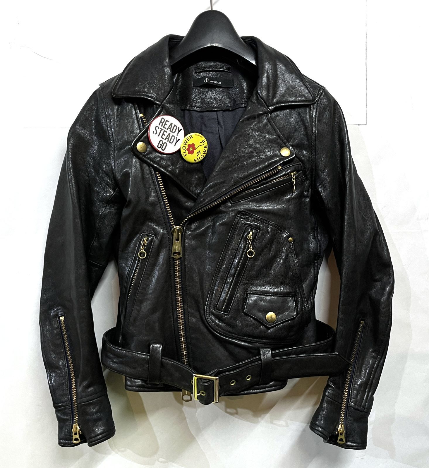 JOHNBULL｜ジョンブル 本革 ゴートスキン レザー 山羊革 ダブル