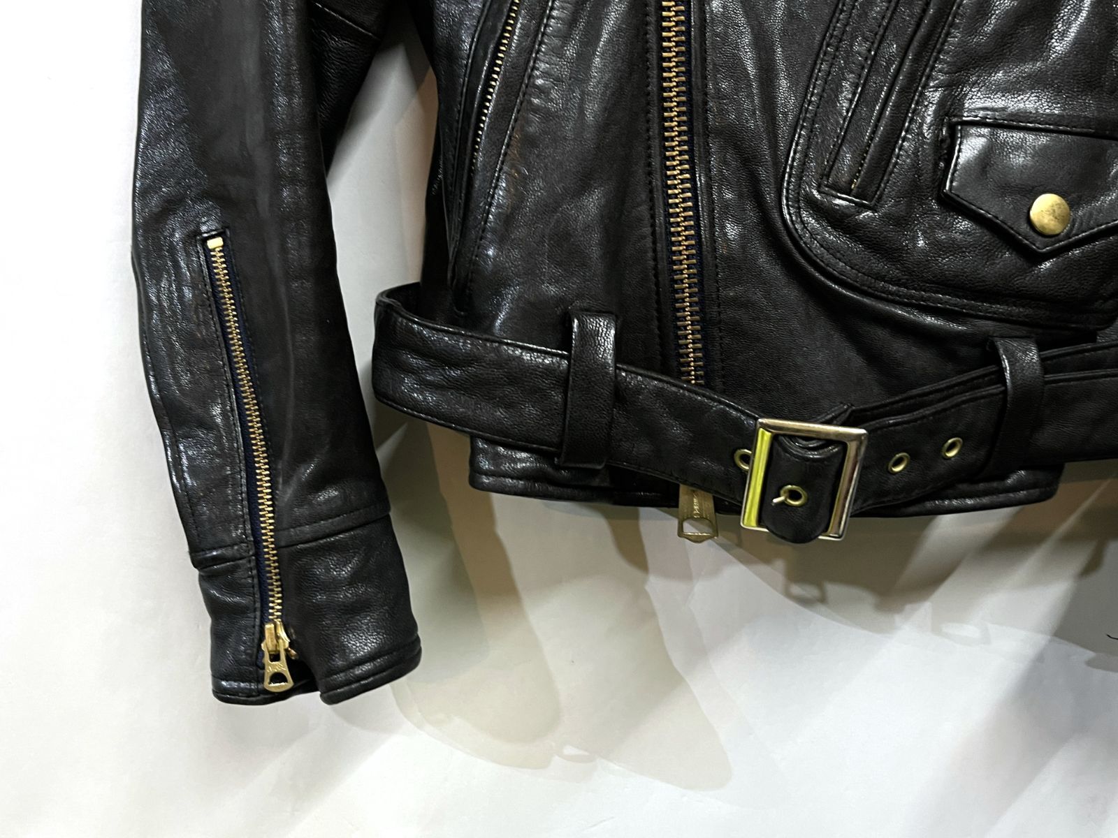 JOHNBULL｜ジョンブル 本革 ゴートスキン レザー 山羊革 ダブル