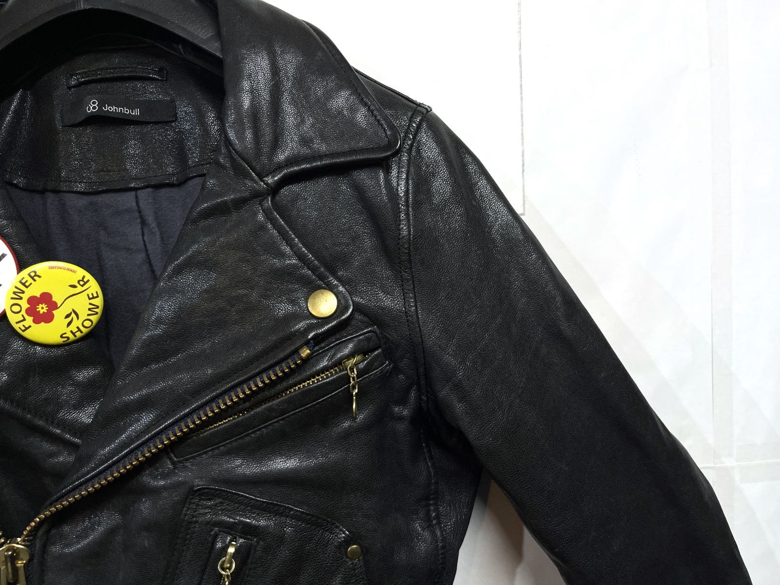 JOHNBULL｜ジョンブル 本革 ゴートスキン レザー 山羊革 ダブル
