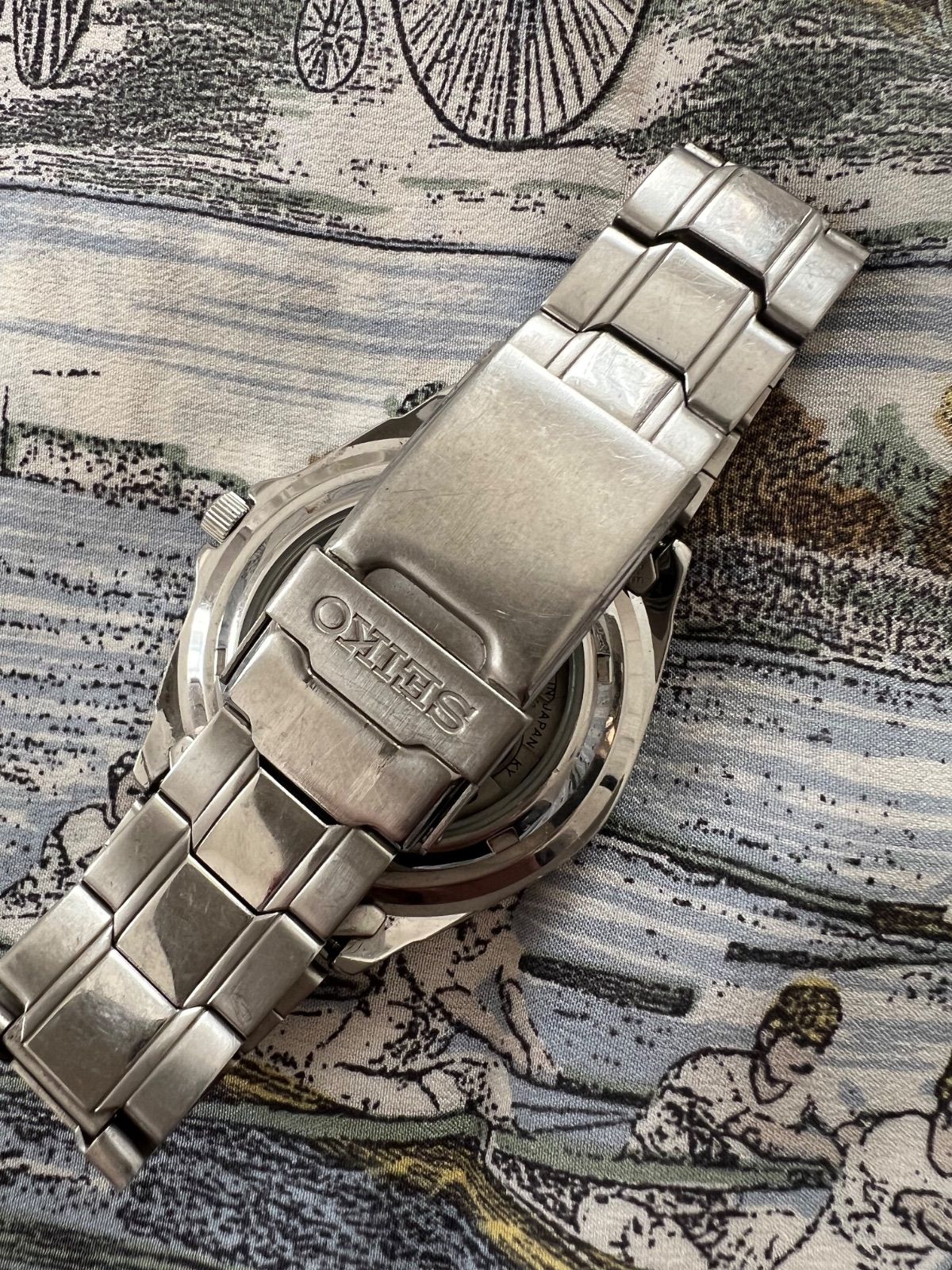 ✨SEIKO✨メカニカルデイト✨自動巻き✨裏スケルトン✨オートマチック✨腕時計✨ SEIKO(セイコー) SEIKO腕時計自動巻き(裏スケルトン) ⁄ SEIKO5⁄裏
