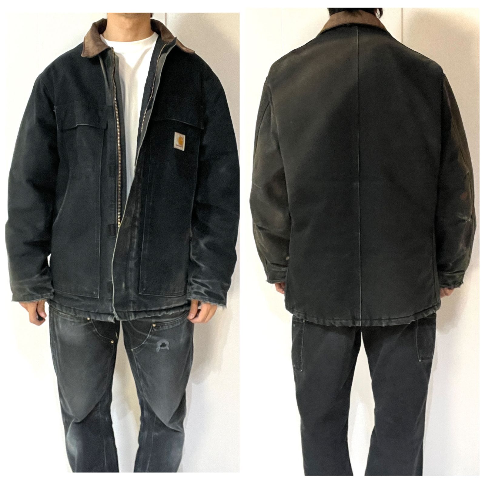 極上フェード 90s 00s C003 BLK Carhartt カーハート トラディショナル