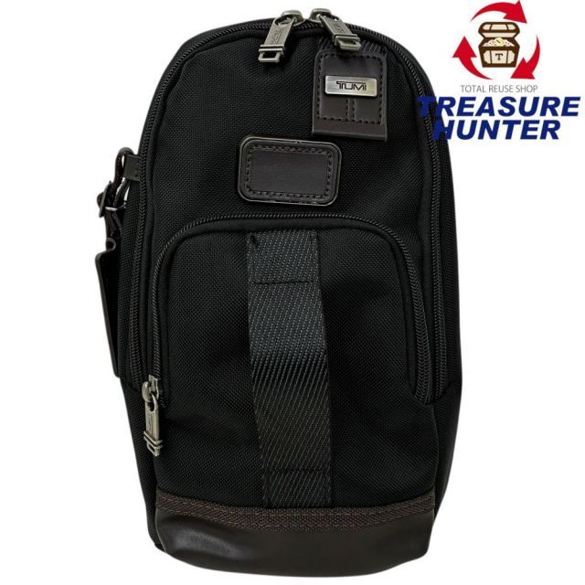 TUMI ブラック ショルダーバッグ ボディバッグ TUMI クロスボディバッグ 2223402 ナイロン×レザー ブラック トゥミ
