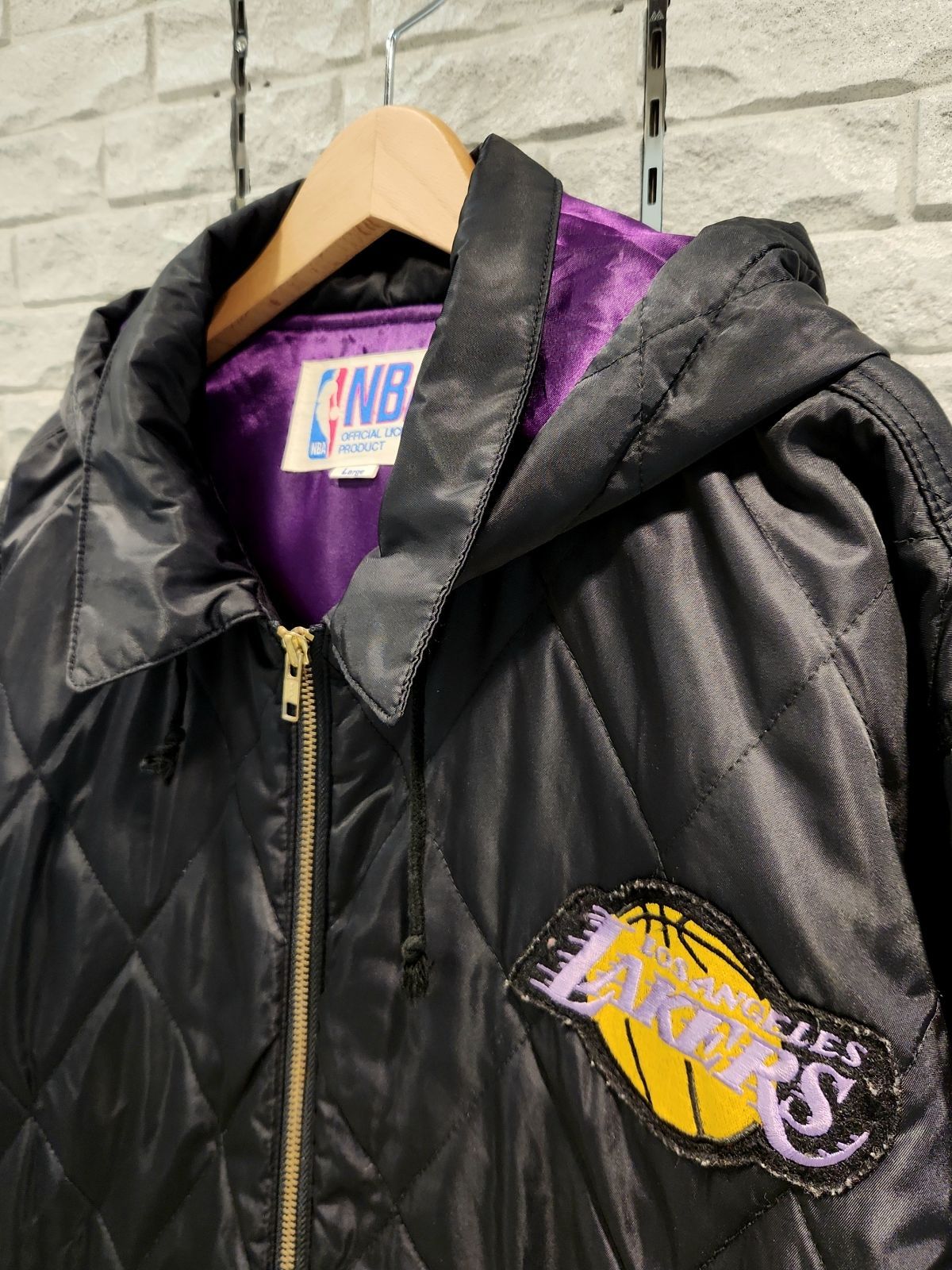90s NBA LAKERS レイカーズ ベンチコート サイズL - メルカリ