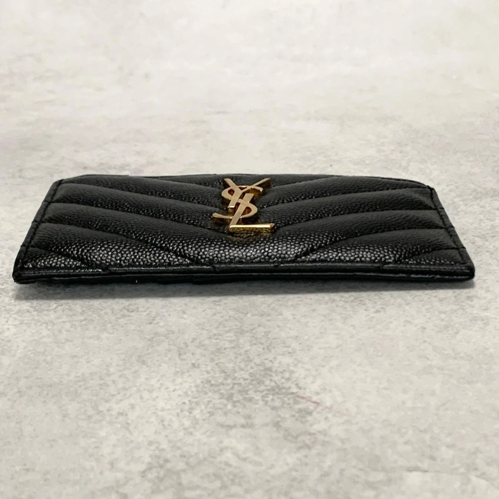 サンローラン フラグメント YSL カサンドラ キルティング コインケース