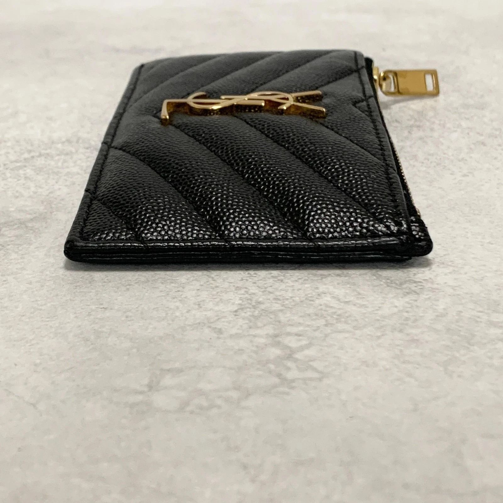 サンローラン フラグメント YSL カサンドラ キルティング コインケース
