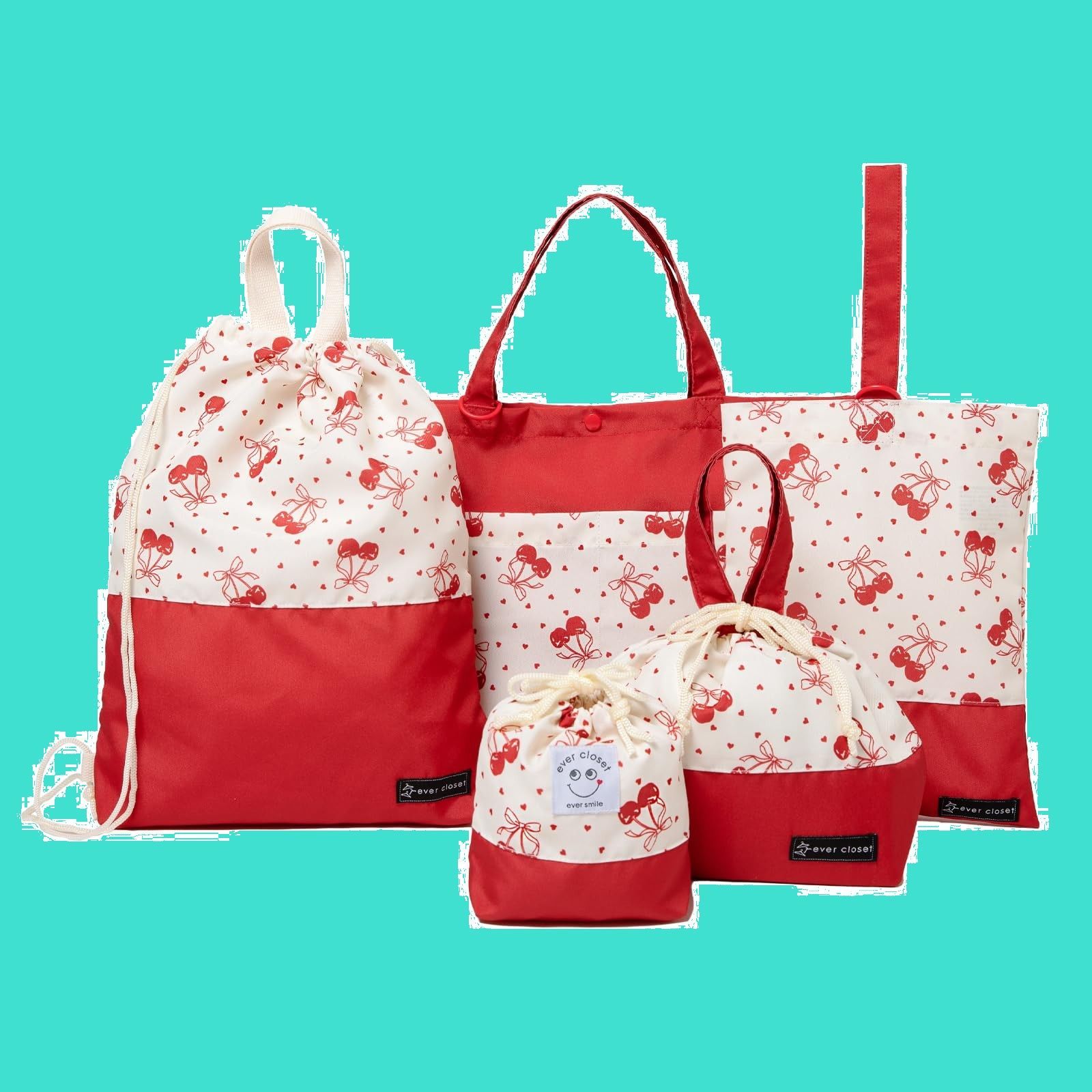 上履き入れ 体操服袋 コップ袋 お弁当袋 ハートキルト NEW ハート