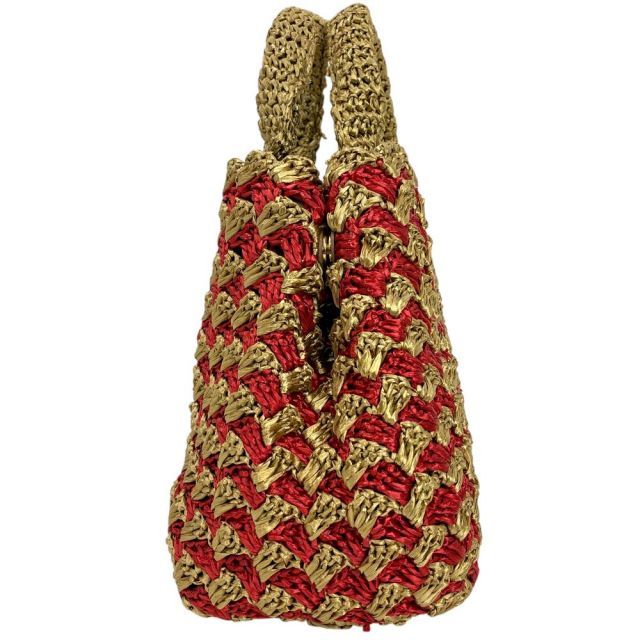 PRADA ラフィアクロケット カナパ ミディアムトート BN2303 ベージュ