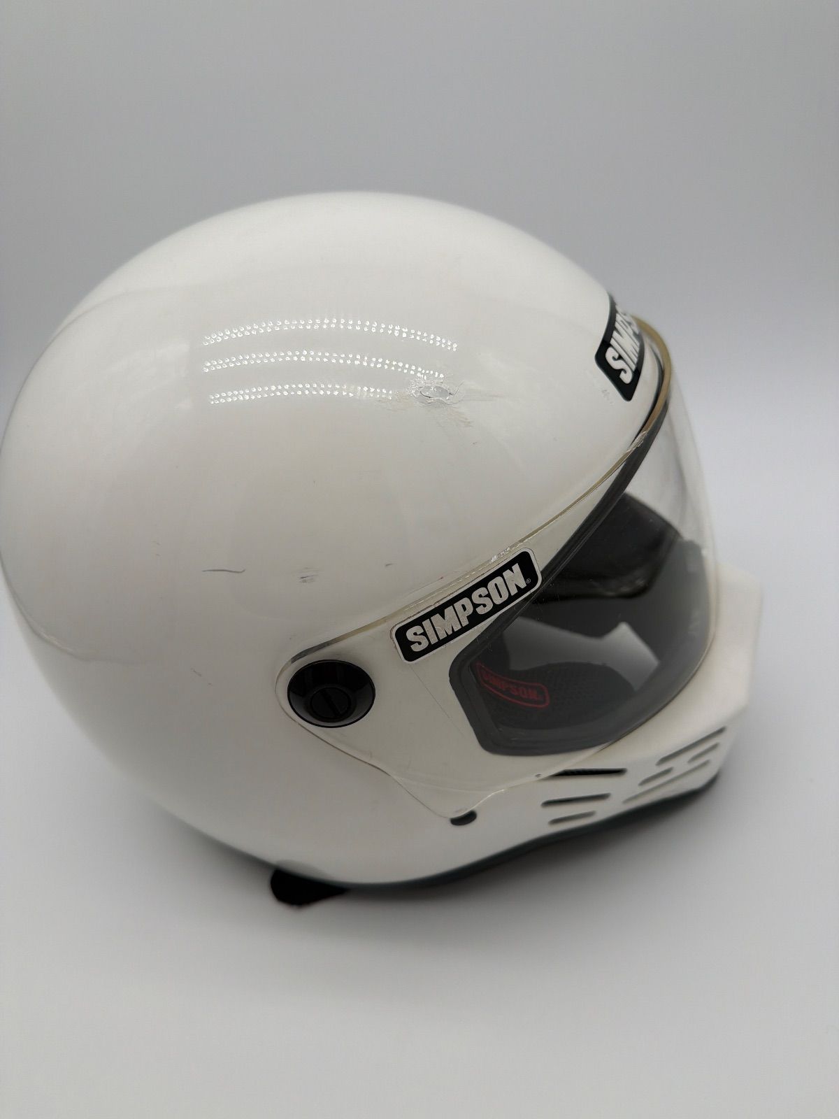 シンプソン　M30ヘルメット　XLサイズ　simpson白 SIMPSON（バイク） シンプソンヘルメット M30ホワイト2023年モデルより