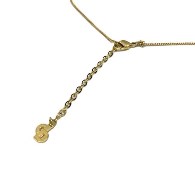 Christian Dior CDロゴ リボンモチーフ ネックレス ゴールドカラー