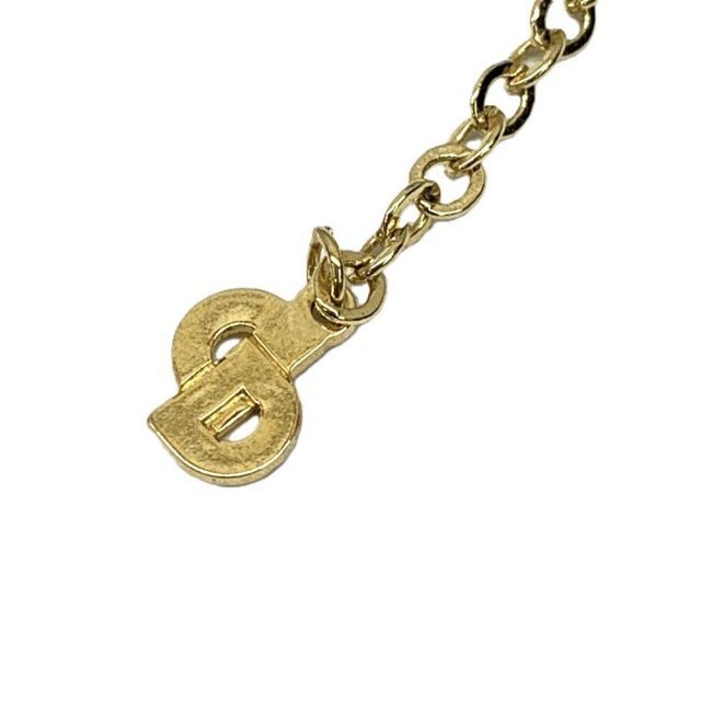 Christian Dior CDロゴ リボンモチーフ ネックレス ゴールドカラー