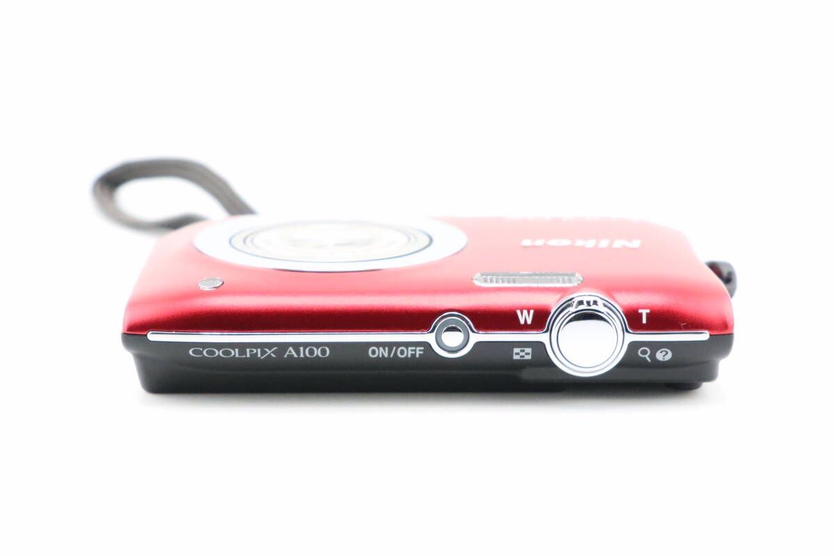 Nikon COOLPIX A100 レッド 箱・説明書・純正充電器付 動作品 カメラ ☆極上品☆ニコン NIKON COOLPIX A100 元箱・説明書・充電器付