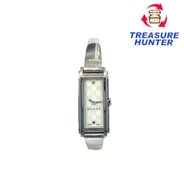 GUCCI 腕時計 バングルウォッチ ステンレススチール クォーツ GUCCI グッチ クオーツ バングル ウォッチ 1400L シルバー x ブラック