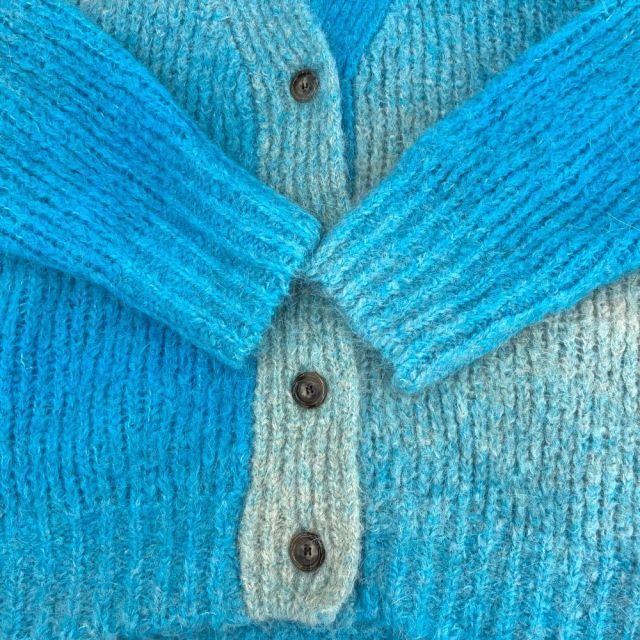 MAISON SPECIAL イタリアンアルパカ グラデーションニットカーディガン