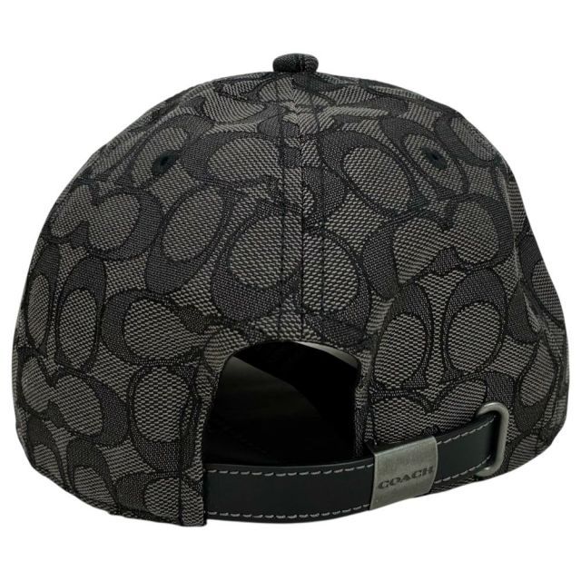 COACH ジャガードシグネチャー ベースボールハット CW766 サイズM/L(頭