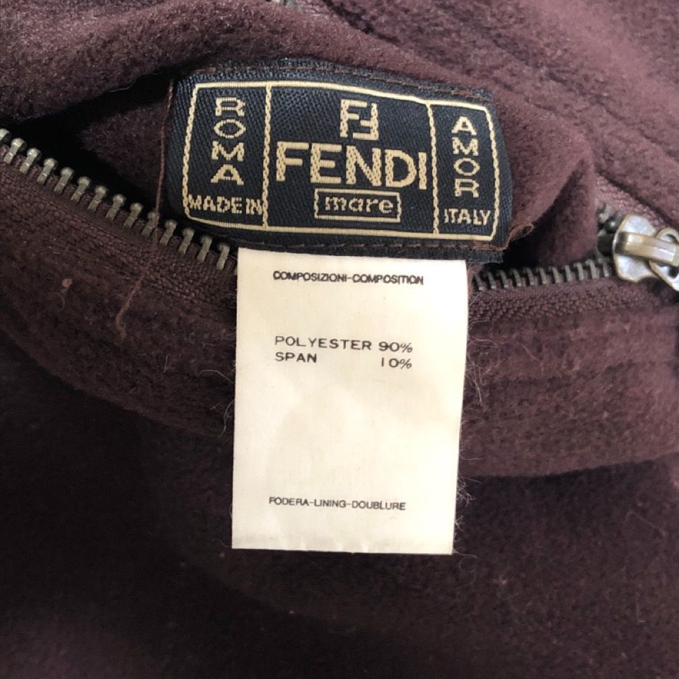 美品‼️Fendi FFロゴジャケット ブラウン・ブラック　M 美品‼️Fendi FFロゴジャケット ブラウン・ブラック M FENDI
