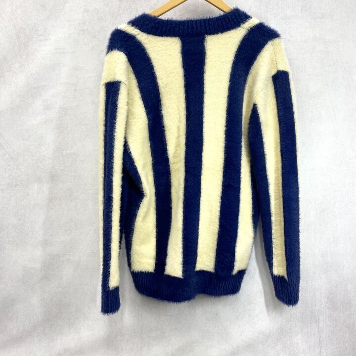 GOLF WANG モヘア シャギー ニット カーディガン ストライプ トップス