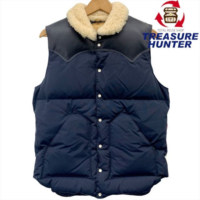 【希少 美品】Rocky Mauntain ダウンベスト 星条旗 ボア 38 Rocky Mountain Featherbed×UNITED STUDIO ARCHIVE 限定星条旗柄ダウン