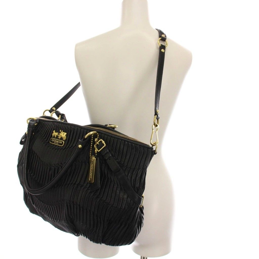 COACH コーチ/マディソンギャザーソフェア2WAYバッグ/16264/H10**/Bランク/88