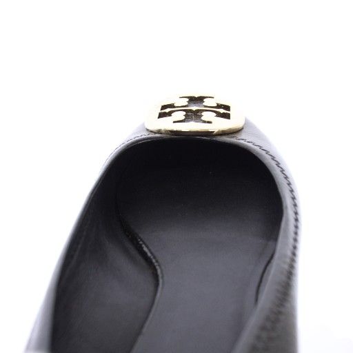 1回着用　トリーバーチ　サイズ6　黒色　エナメル　バレエシューズ　フラット トリーバーチ エナメル バレエシューズ フラットシューズ ブラック 6.5