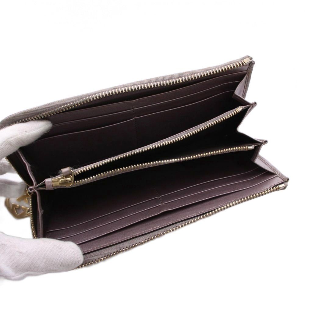 グッチ GUCCI 長財布 L字ファスナー ラブリーハート グッチシマ レザー