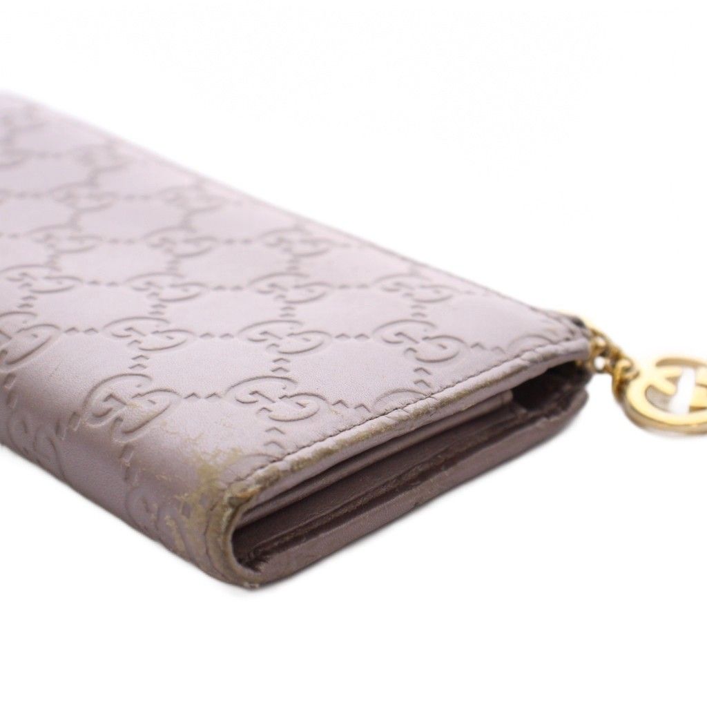 グッチ GUCCI 長財布 L字ファスナー ラブリーハート グッチシマ レザー