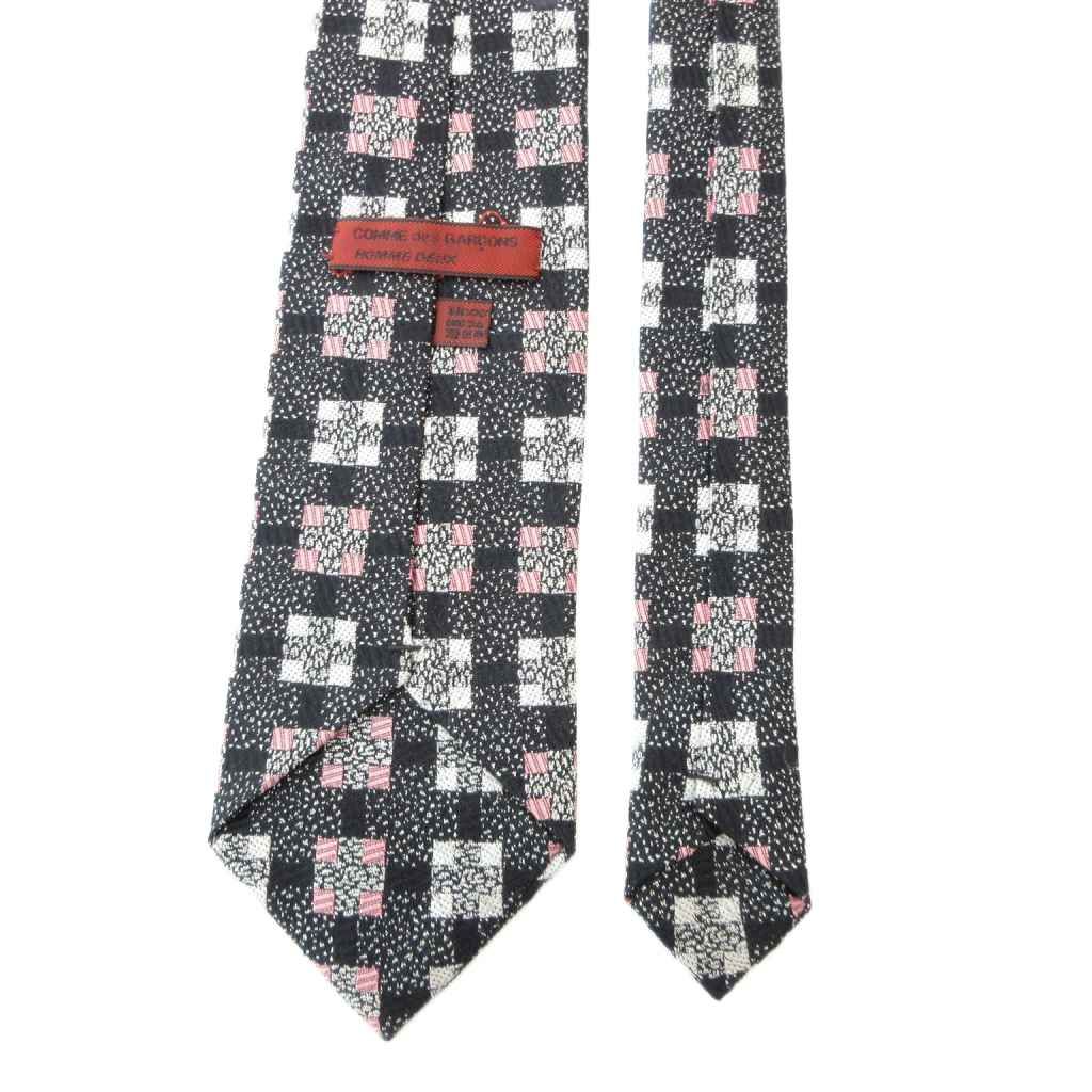 コムデギャルソンオムドゥHOMMEDEUXネクタイ４本セット GARCONS HOMME DEUX コムデギャルソン ネクタイ ブラック 黒 (COMME