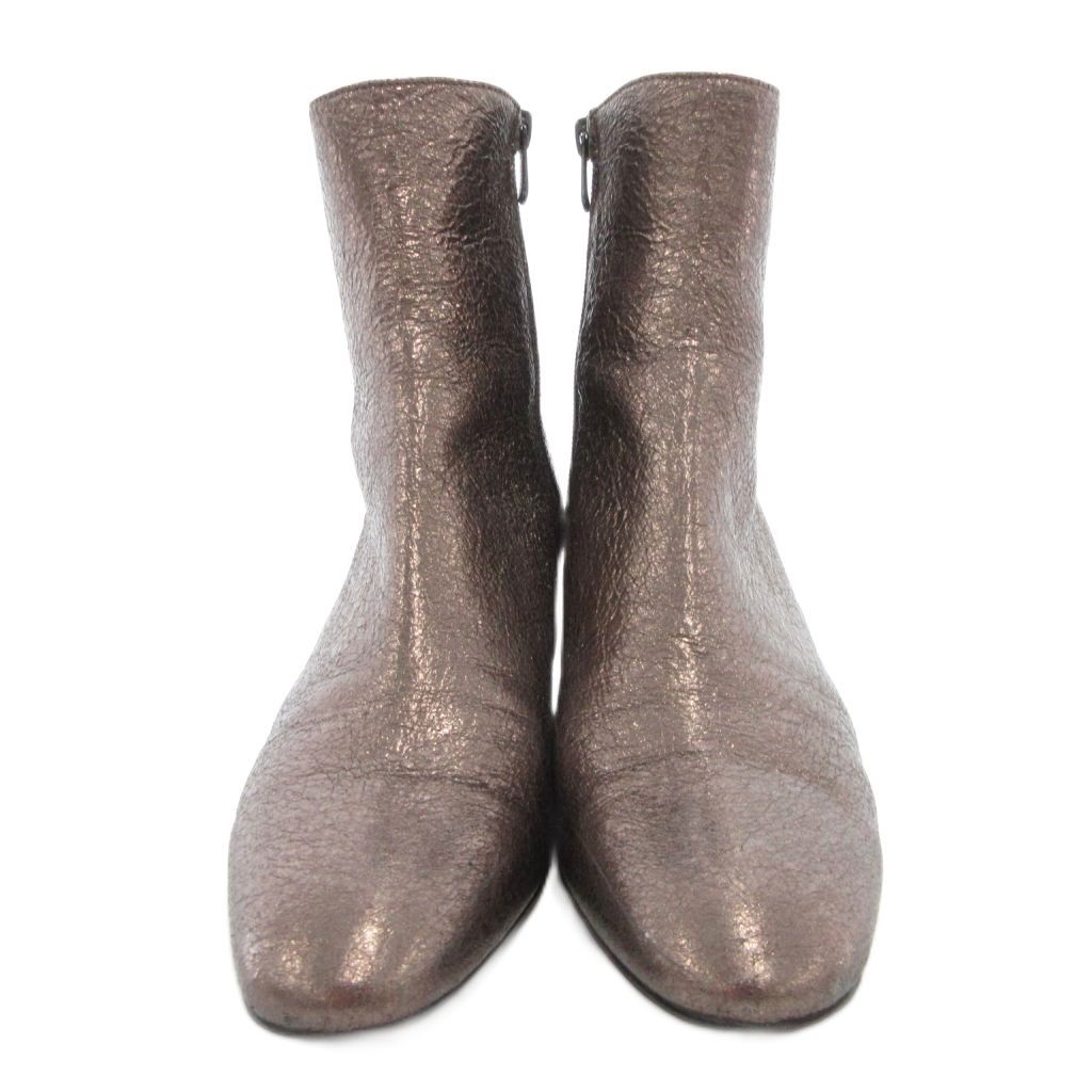 銀座かねまつ GINZA Kanematsu ショートブーツ チャンキーヒール