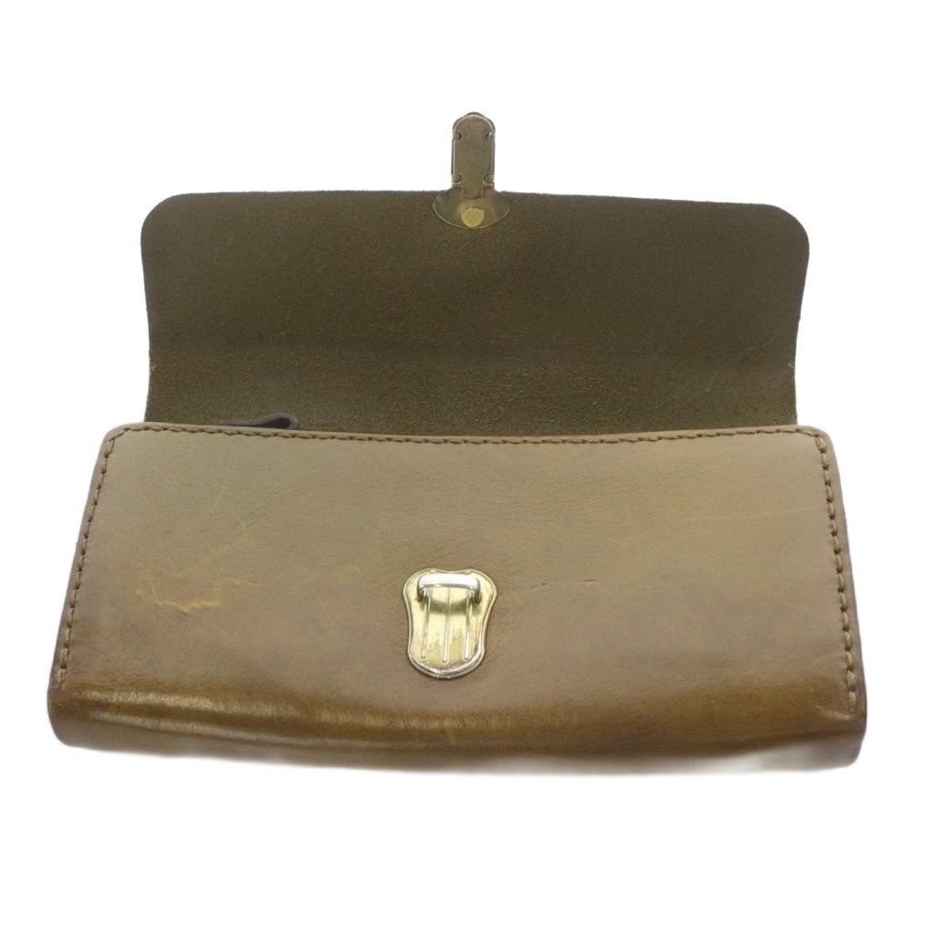 ヘルツ HERZ アコーディオンウォレット 長財布 レザー 茶色 ブラウン