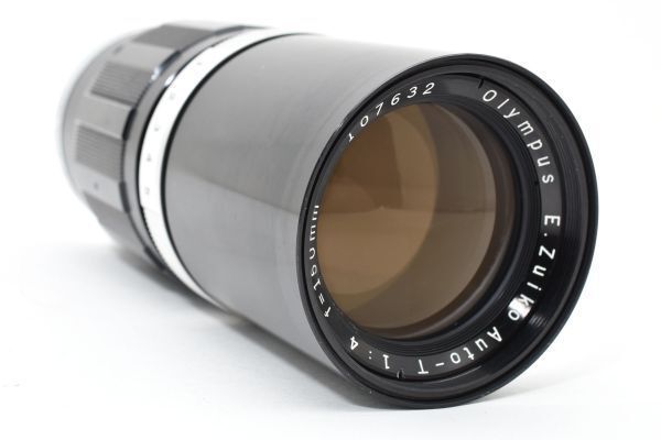 オリンパス　ペンF用　E.Zuiko Auto-T 150mm F4 ☆実用美品☆ オリンパス E.Zuiko Auto-T 150mm F4 望遠レンズ PEN-F