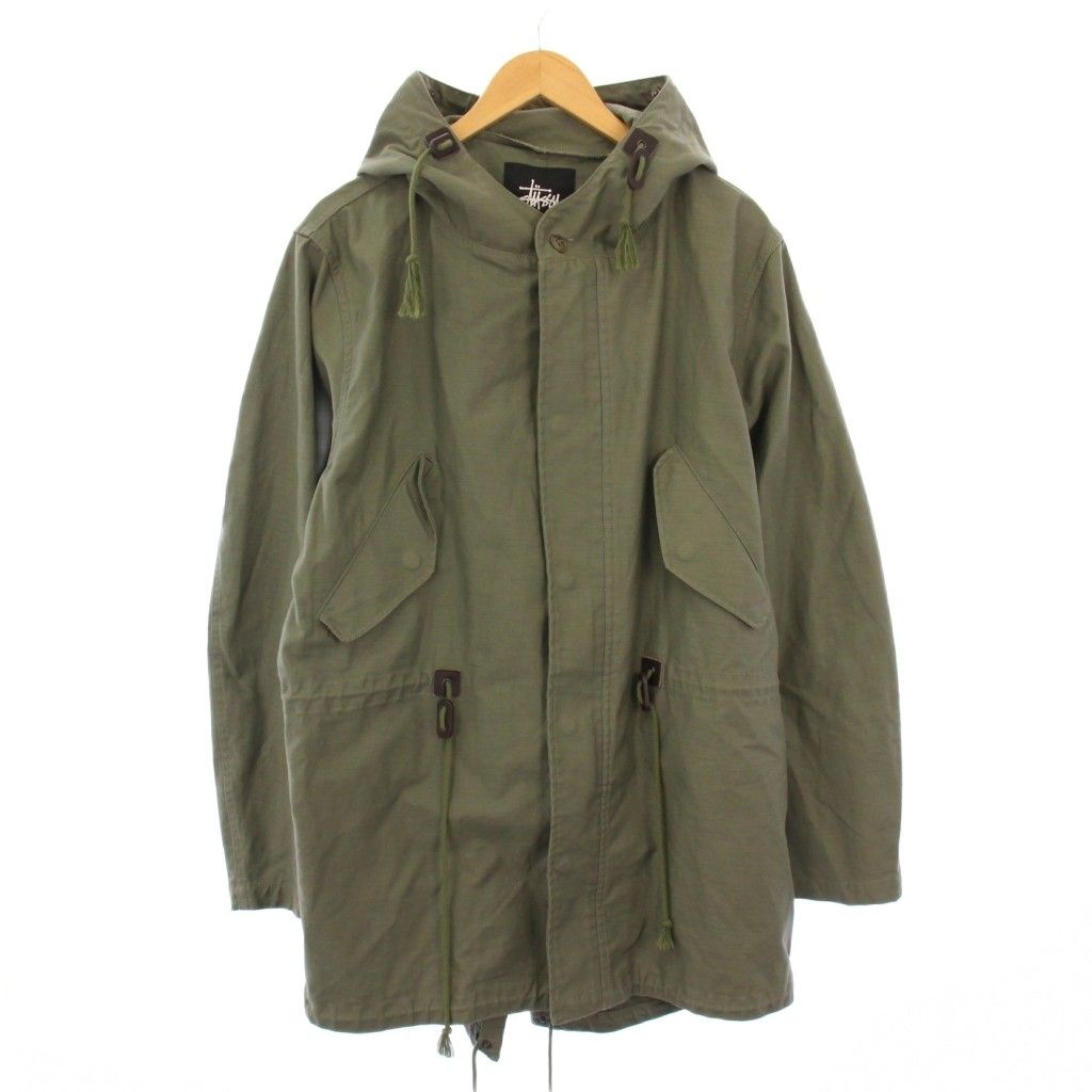 ステューシー STUSSY モッズコート アウター ロング丈 フード ワン