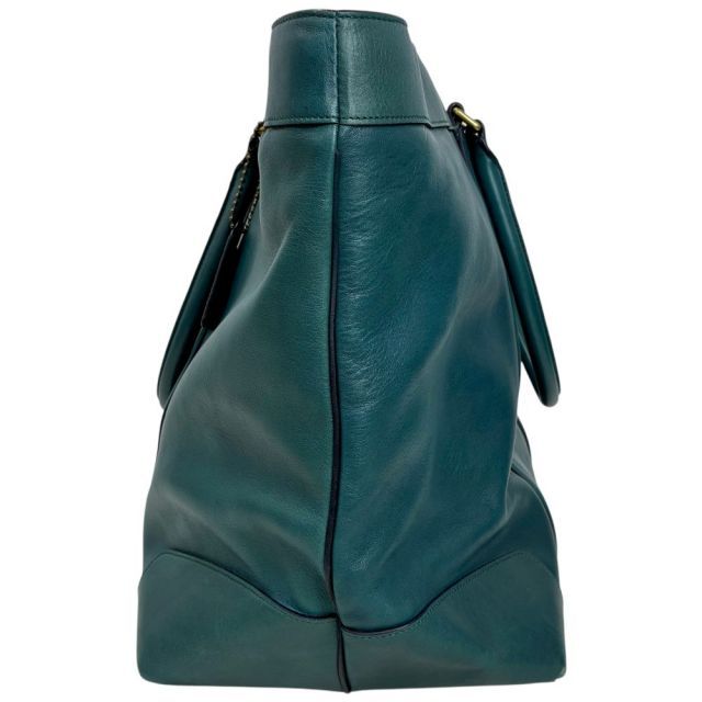 COACH レザー トートバッグ 70487 グリーン コーチ 【102061676006
