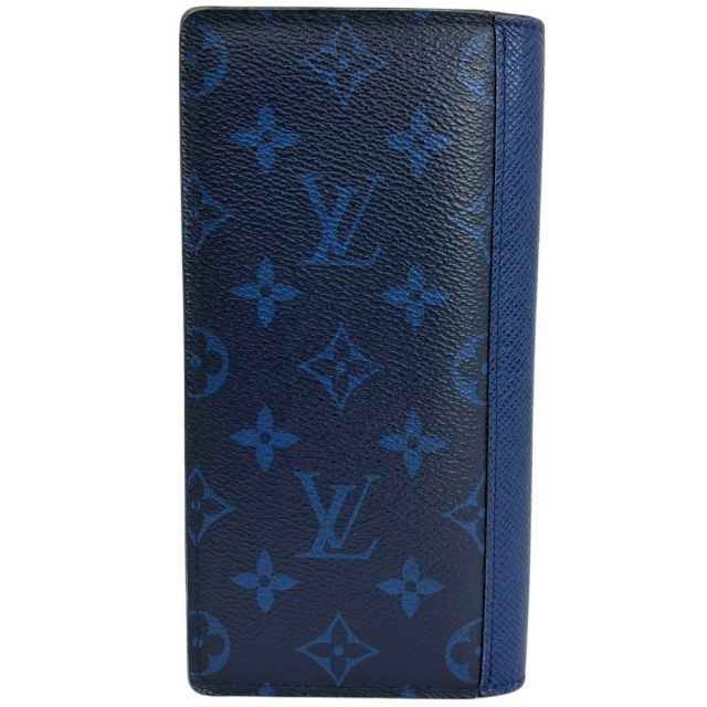 【美品】ルイヴィトン☆タイガラマ ポルトフォイユブラザ 長財布 ブルー ルイヴィトン タイガラマ ポルトフォイユ ブラザ 長財布 青 IC 新型