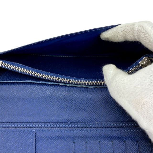 LOUIS VUITTON タイガラマ ポルトフォイユブラザ M30297 ブルー 長財布