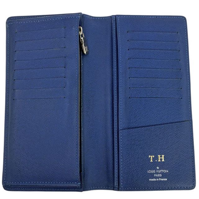 LOUIS VUITTON タイガラマ ポルトフォイユブラザ M30297 ブルー 長財布