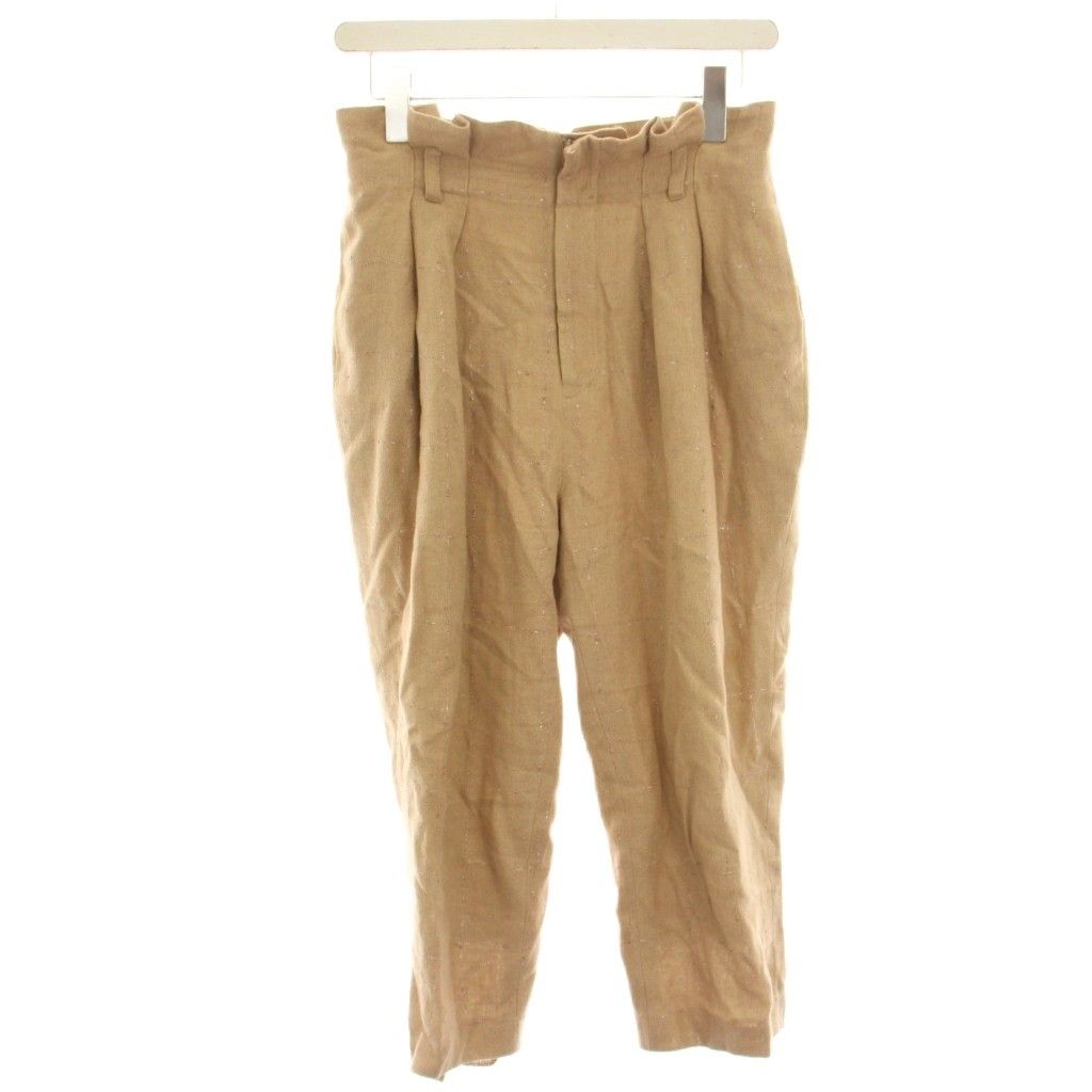 未使用✨ルールロジェット 24SS Flora pantsテーパードパンツ 1 ルルロジェッタ ルールロジェット leur logette テーパードパンツ