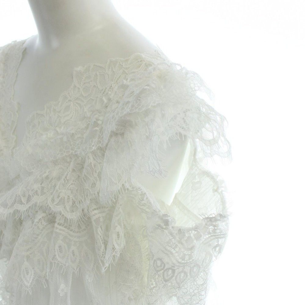 フレイアイディー FRAY I.D 25SS レースギャザーショートブラウス