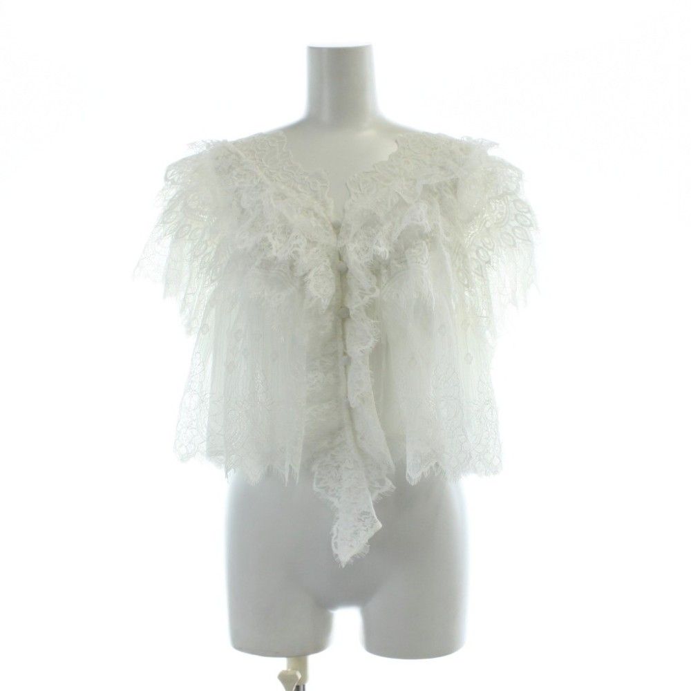 フレイアイディー FRAY I.D 25SS レースギャザーショートブラウス