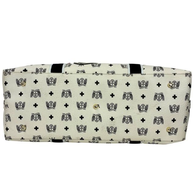 CASTELBAJAC 総柄 ボストンバッグ ホワイト カステルバジャック