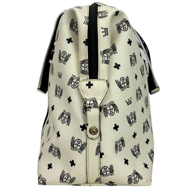 CASTELBAJAC 総柄 ボストンバッグ ホワイト カステルバジャック