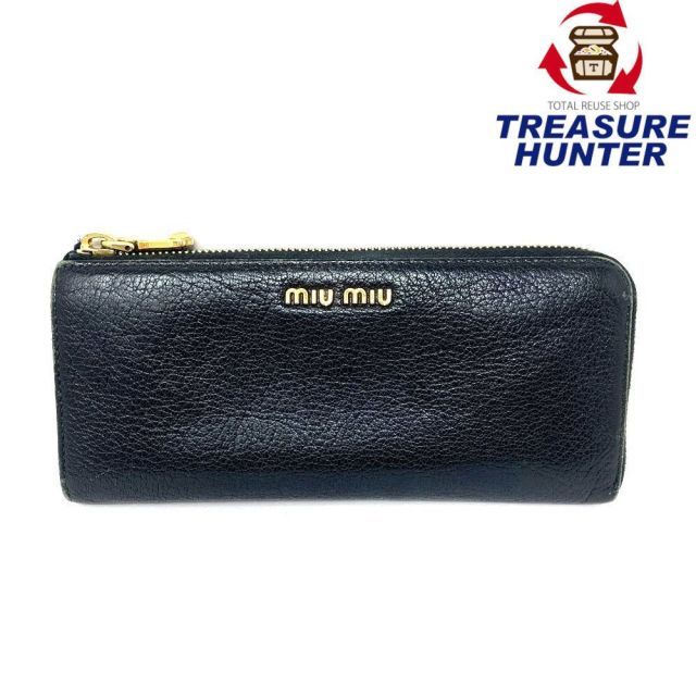 MIUMIU（ミュウミュウ） マドラス L字ファスナー長財布 5M1183 レザー
