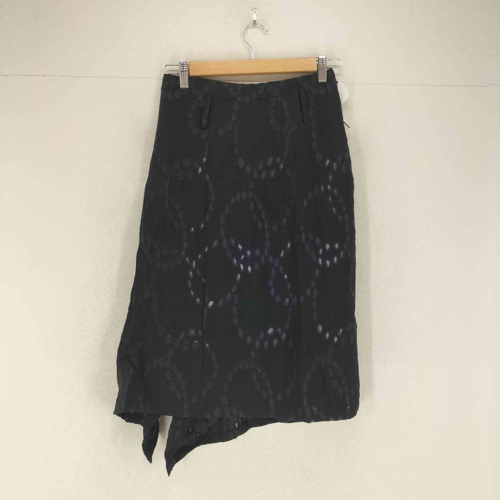 リミフゥ LIMI feu レーヨン混 ドットレースデザイン アシンメトリー