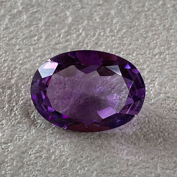 いい石 高品質，格安 アメジスト 8.643ct ルース オーバルカット 楕円 紫水晶
